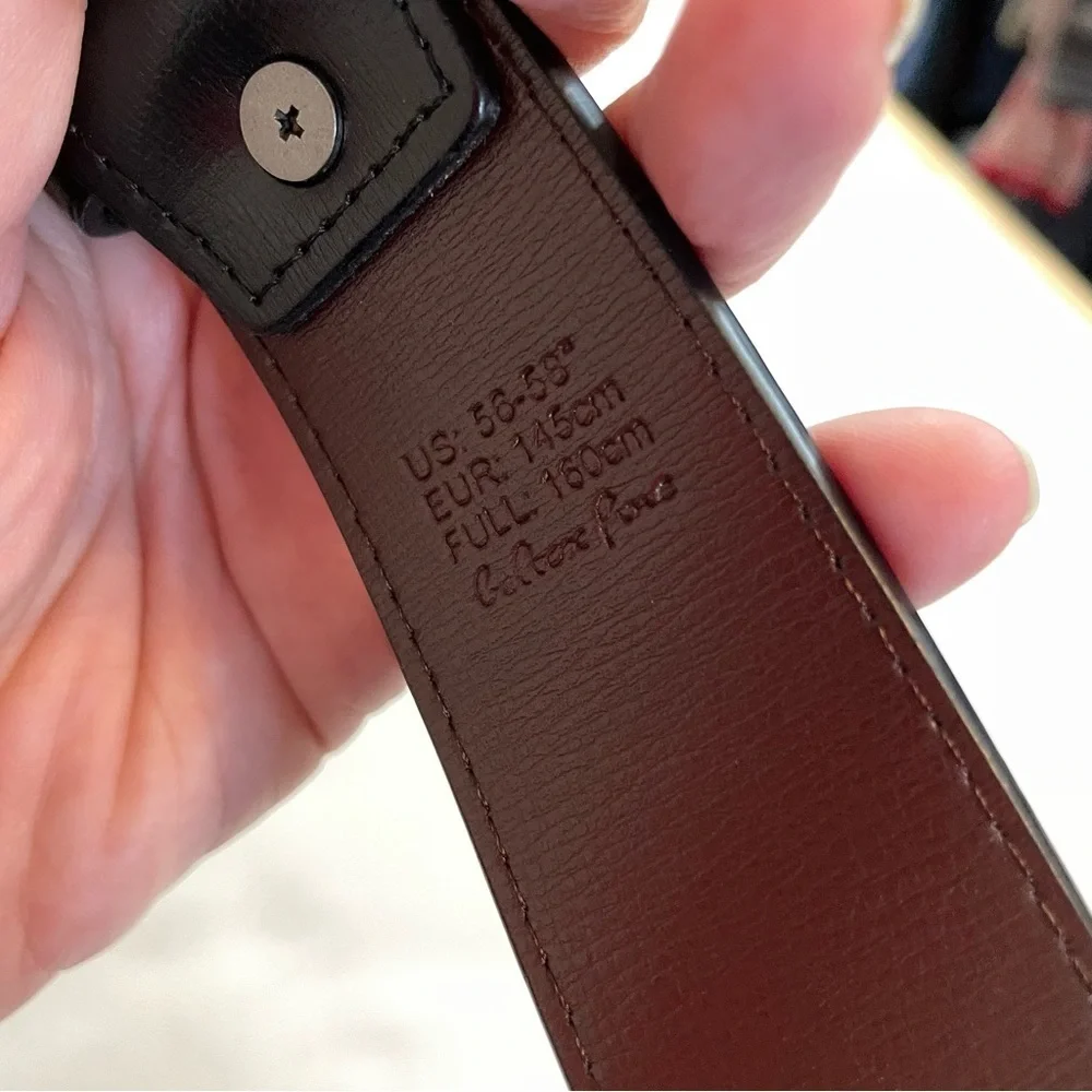 N/A black leather